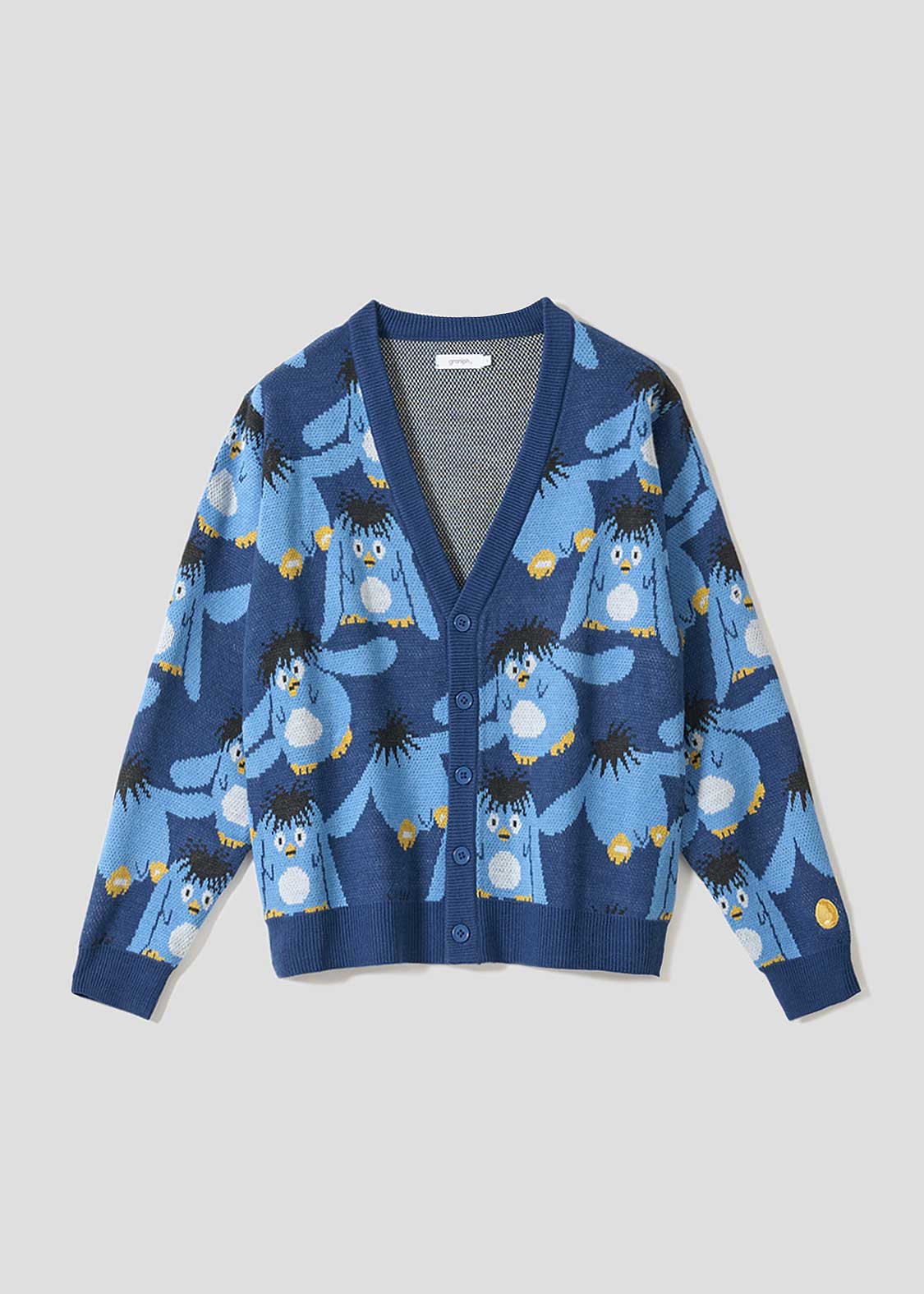 プー｜ジャカードニットカーディガン｜ユニセックス｜グラニフ(graniph