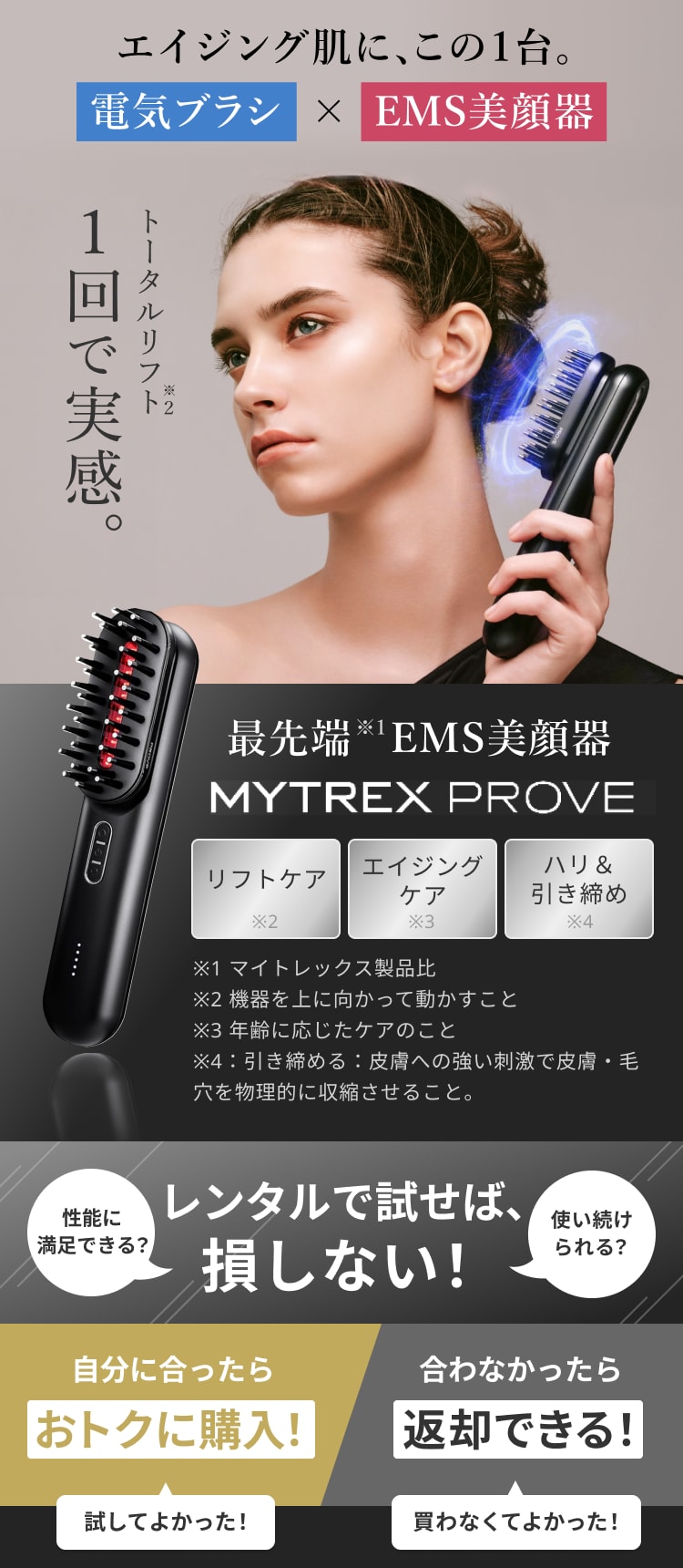 レンタル】マイトレックス(MYTREX) 美顔器・スチーマー PROVE(プルーヴ