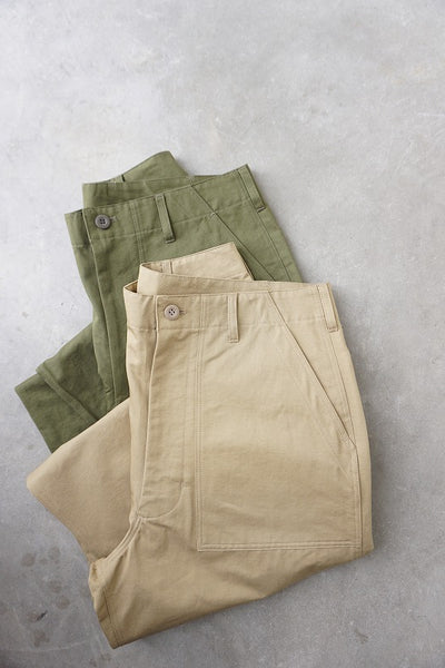 HTS(エイチティーエス) COTTON/LINEN KERSEY BAKER PANTS コットン