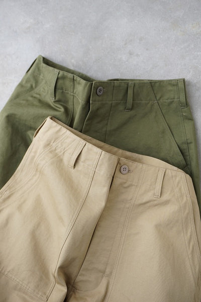 HTS(エイチティーエス) COTTON/LINEN KERSEY BAKER PANTS コットン