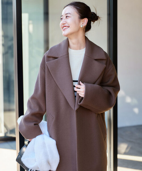 IENA（イエナ）の「super140 ウールコクーンショートコート