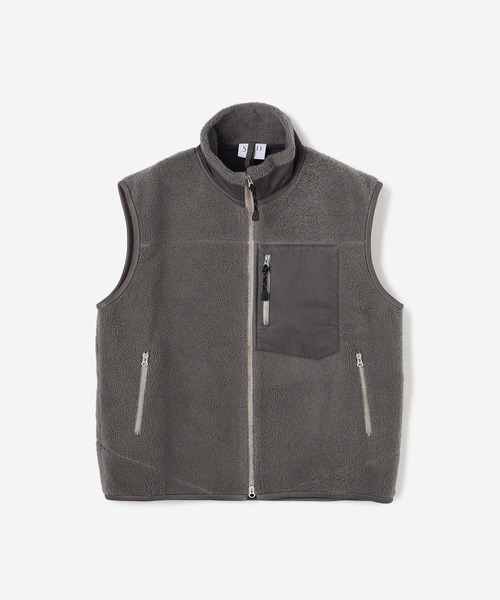 sisii（シシ）の「Sisii | ジップアップ ムートンベスト MEN（その他
