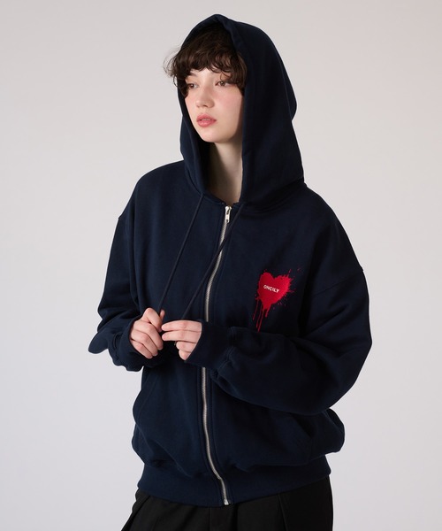 HEART LOGO FULL-ZIP HOODIE / ハートロゴフルジップフーディ