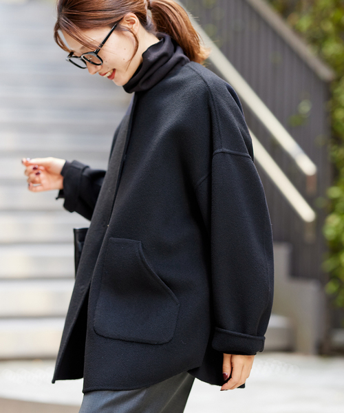 FRAMeWORK（フレームワーク）の「ハミルトンリバークルーネックコート