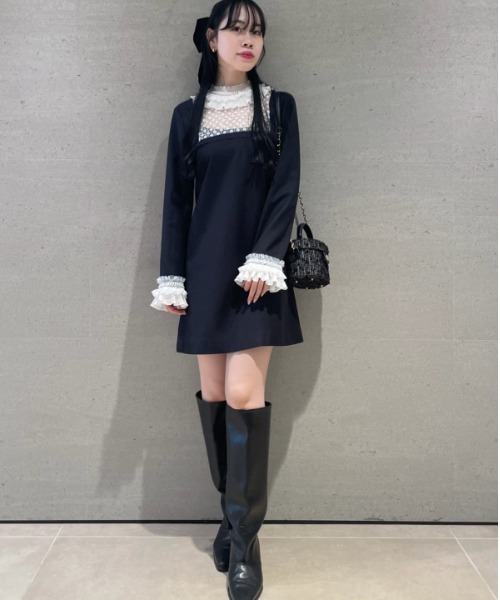 LILY BROWN（リリーブラウン）の「[L.B CANDY STOCK]レースカラー