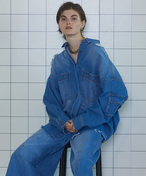 MAISON SPECIAL（メゾンスペシャル）の「Denim Oversized Shirt/デニム
