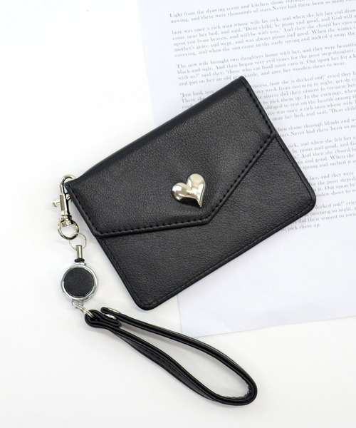 セール】パスケース ハート 定期入れ ICカード ケイシー（パスケース