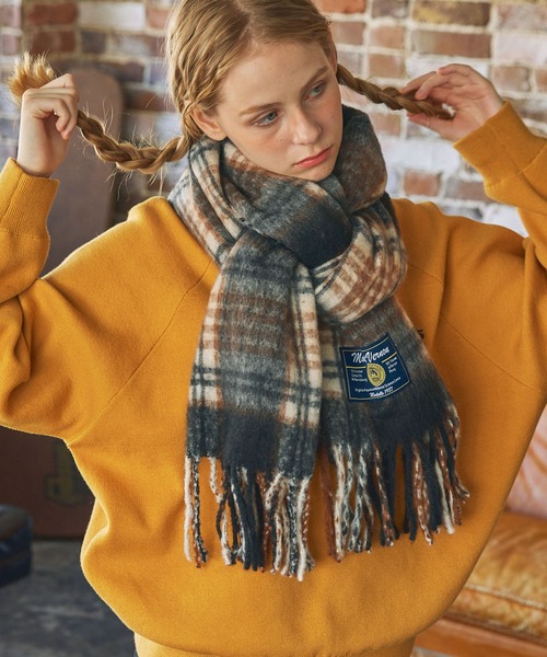 セール】ボリュームマルチチェック柄マフラー（マフラー）｜MONO-MART