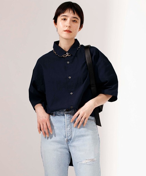 Attick by Johnbull】オーバーサイズハーフスリーブシャツ