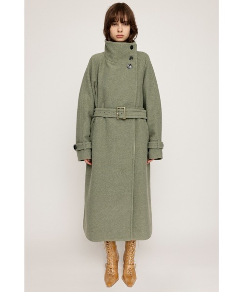 SLY（スライ）の「WIDE STAND NECK LONG COAT ワイド スタンド ネック