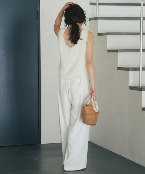 RISA監修・ミントグリーン追加・5サイズあり】2タックワイドパンツ