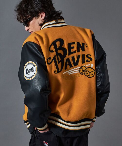 BEN DAVIS（ベンデイビス）】BD STADIUM JACKET / 刺繍 ワッペン OLD