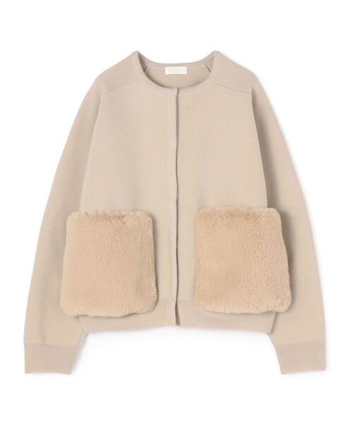 BALLSEY（ボールジィ）の「ウールポリエステルミラノリブ ファー