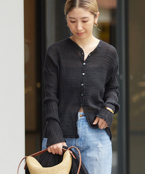 LES ATELIERS FRANCAIS DE CONFECTION 別注 2WAY ブラウス（シャツ