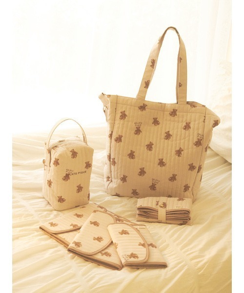 gelato pique（ジェラートピケ）の「ベア柄母子手帳ケースL（母子手帳