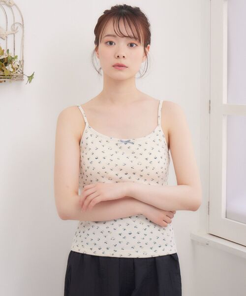 ems excite（エムズエキサイト）の「柄アソートワッフルキャミ