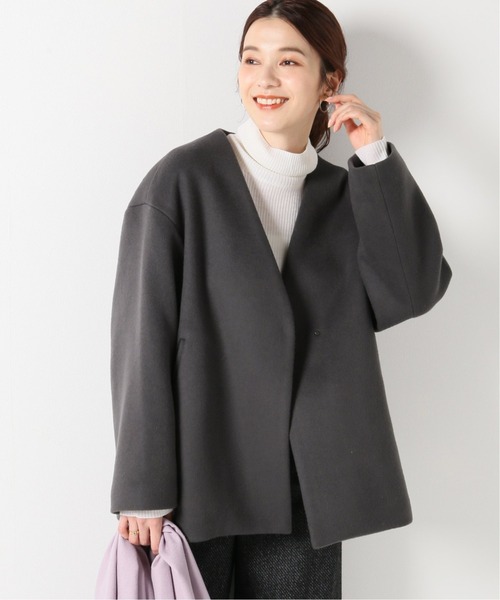 IENA（イエナ）の「MANTECO ショートコート◇（ノーカラーコート