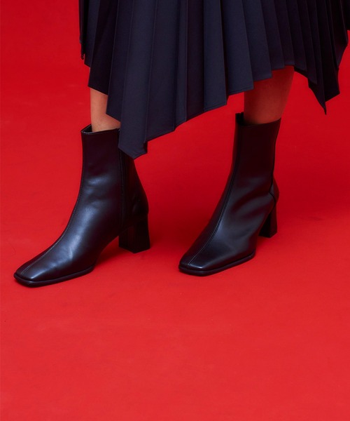 レザーライクスクエアーブーツ（ブーツ）｜UNITED TOKYO（ユナイテッド