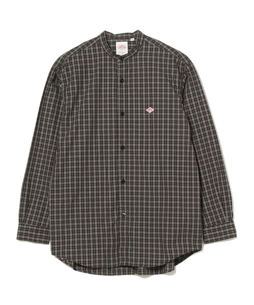 DANTON（ダントン）の「DANTON / チェック バンドカラー シャツ