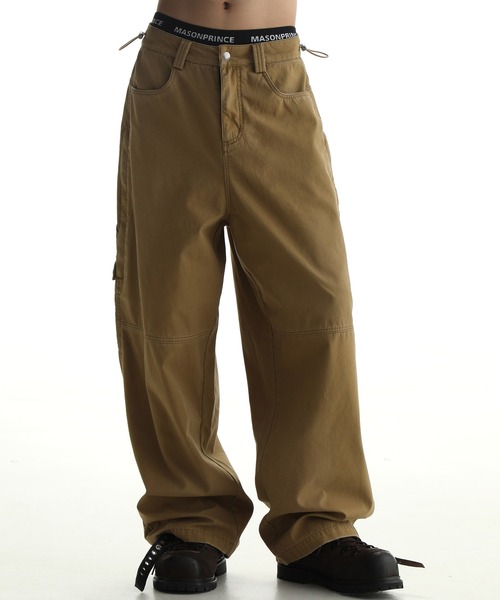 MASONPRINCE（メイソンプリンス）の「ワイドシルエット 色落ち加工