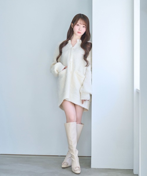 Shaggy knit cardie（カーディガン/ボレロ）｜Rose Muse（ロゼミューズ