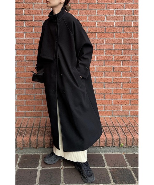 セール】【ZOZO限定】ウールライクスタンドカラーロングコート（その他