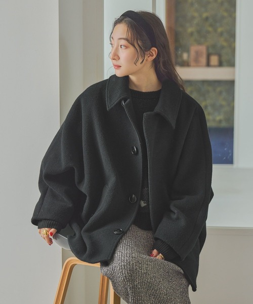 niko and（ニコアンド）の「ライトモッサドルマンジャケットコート