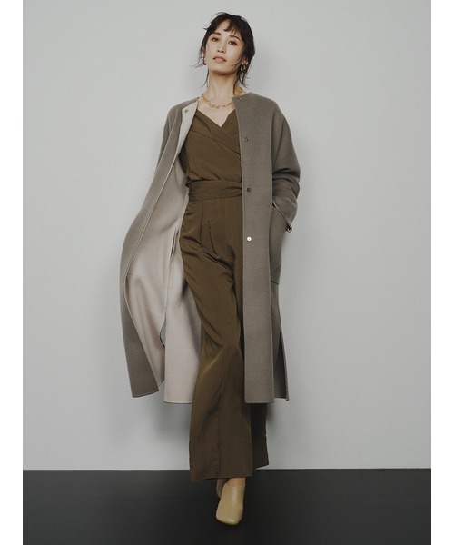 FRAY I.D（フレイアイディー）の「ウールカシミヤバイカラーリバー