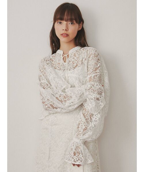 merry jenny（メリージェニー）の「fluffyショートレーストップス