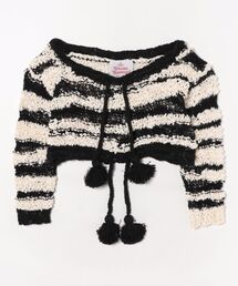 ﾓﾍﾔｱｲﾚｯﾄﾊｰﾄﾆｯﾄｸﾙｰﾈｯｸｶｰﾃﾞｨｶﾞﾝ（カーディガン/ボレロ）｜Vivienne