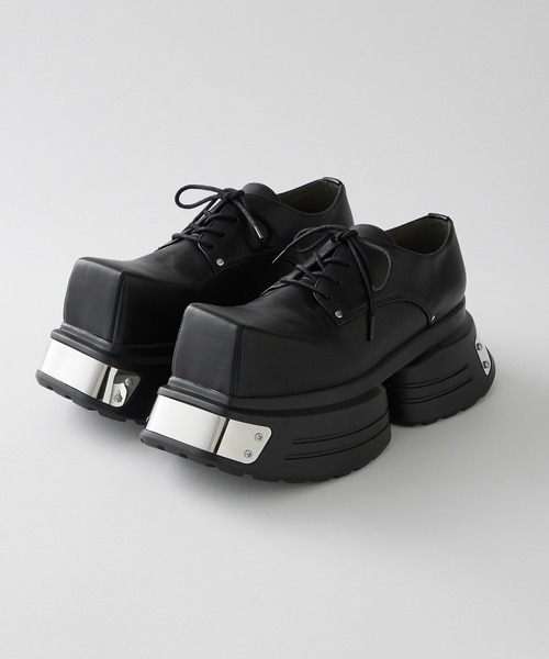 GRANCY】Metal Plate Leather Shoes / メタルプレートレザーシューズ