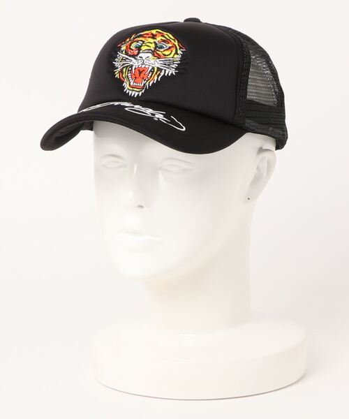 Ed Hardy（エドハーディー）の「Ed Hardy 刺繍ﾒｯｼｭｷｬｯﾌﾟ（キャップ
