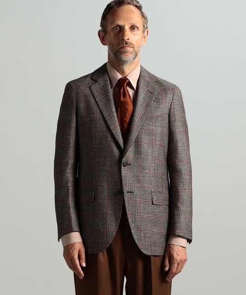 セール】ウールシルクカシミヤ シングル2Bテーラードジャケット Loro