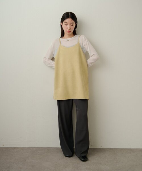 Omekashi（オメカシ）の「スエードキャミチュニック（チュニック