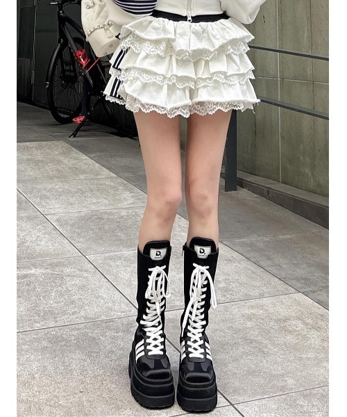 レースアップスニーカーロングブーツ（ブーツ）｜Darich（ダーリッチ