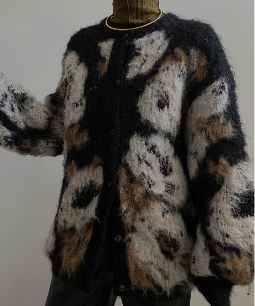 Ameri（アメリ）の「VERONICA JACQUARD KNIT CARDIGAN（ニット