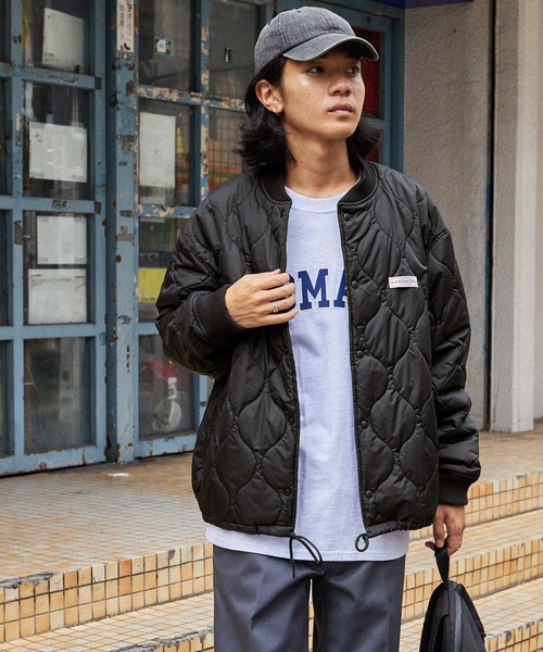 retock's】ロゴピスネーム ビッグシルエット 撥水ナイロン中綿