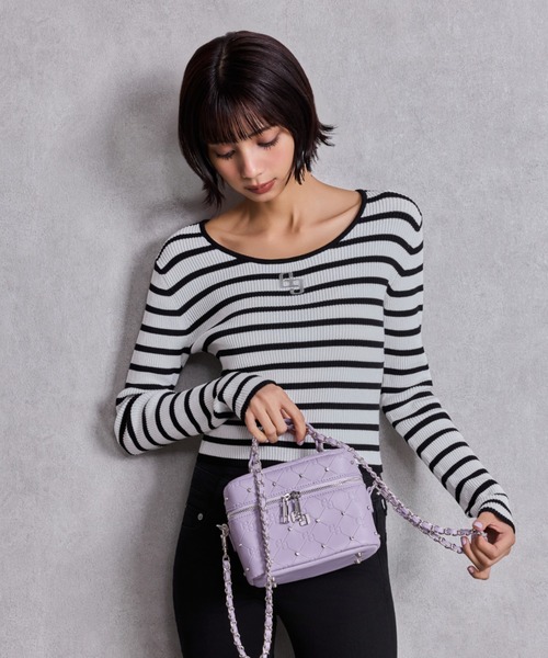 ZOZO限定！！】ラインストーンキルティングBAG（ショルダーバッグ