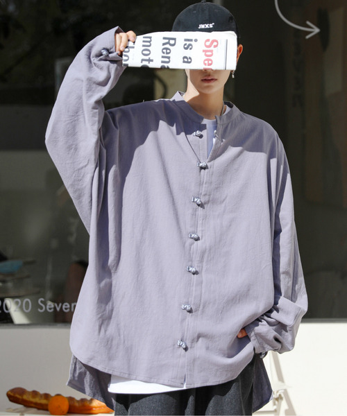 セール】【neos】ビッグシルエット ノーカラー ドルマンスリーブ