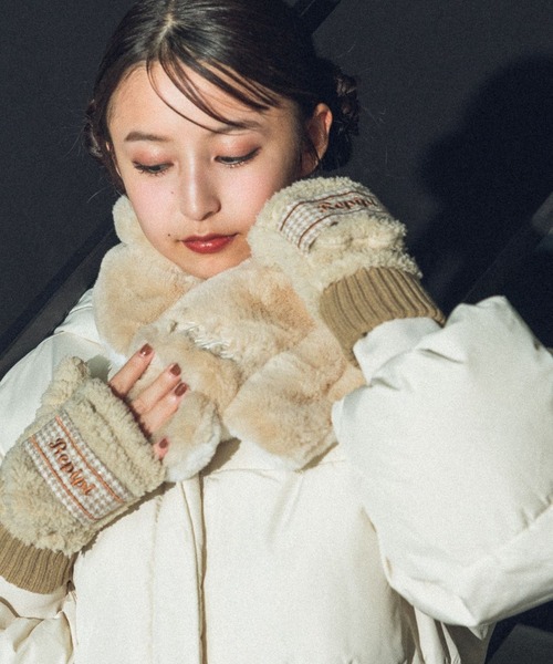 セール】リバーシブルファーマフラー（マフラー）｜repipi armario