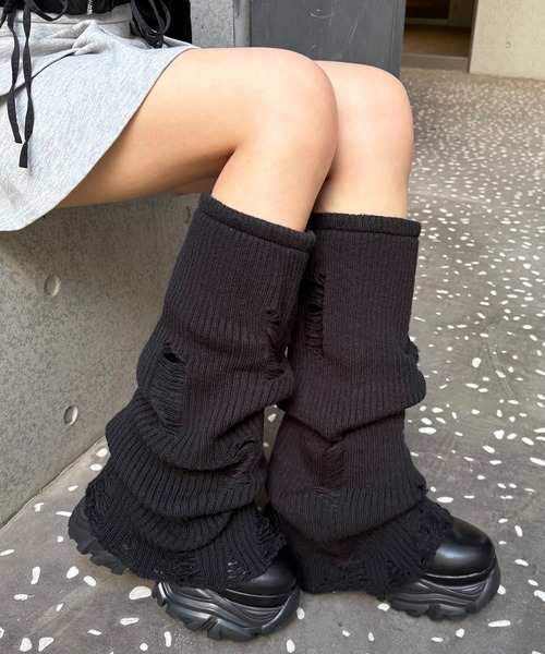 セール】レッグウォーマーミドルブーツ（ブーツ）｜SPIRALGIRL