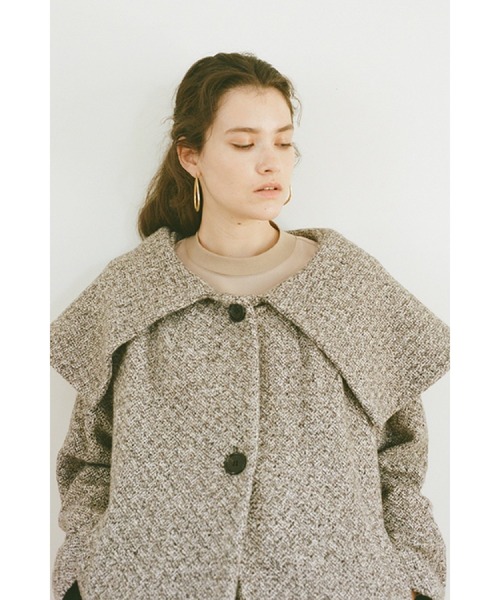 CLANE（クラネ）の「クラネ CLANE / ビッグカラーフレアコート BIG