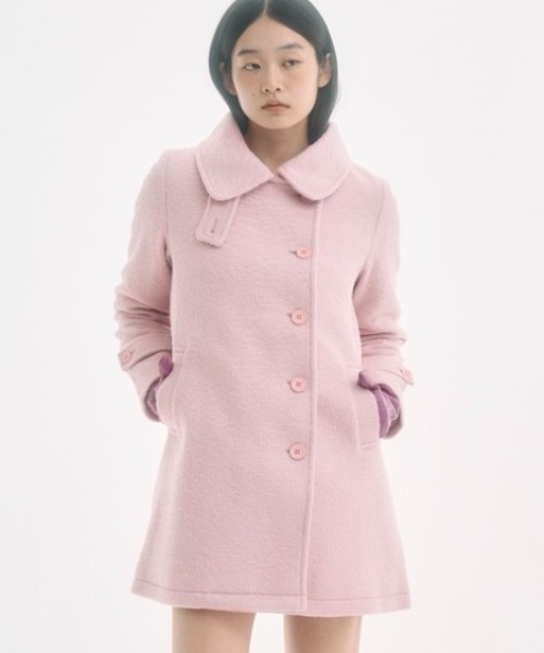 FEKETE（フェケテ）の「2way round collar middle coat / 2WAYラウンド