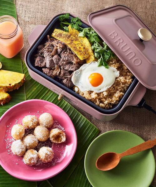 限定カラー】コンパクト ホットプレート ブルー グレー ピンク