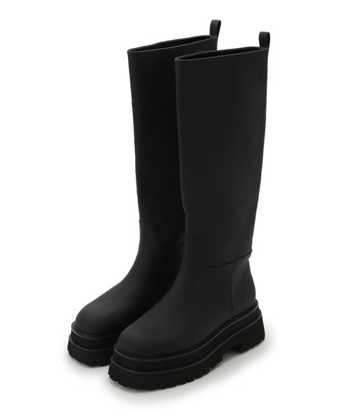 Mila Owen（ミラオーウェン）の「トラックソールロングブーツ（ブーツ