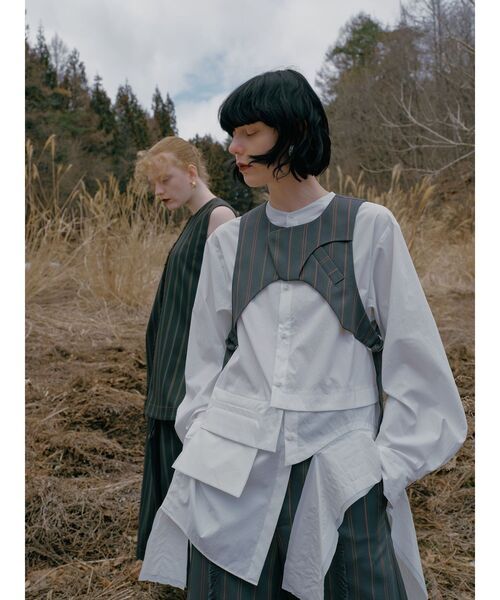 UN3D.（アンスリード）の「LAYER PARTS SH / レイヤーパーツシャツ