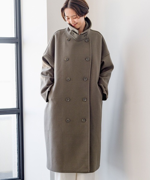 LEPSIM レプシィム ウーリーダブルロングコート モカ フリーサイズ