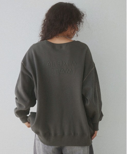 ALEXIA STAM（アリシアスタン）の「Back Logo Sweat Shirt/バックロゴ