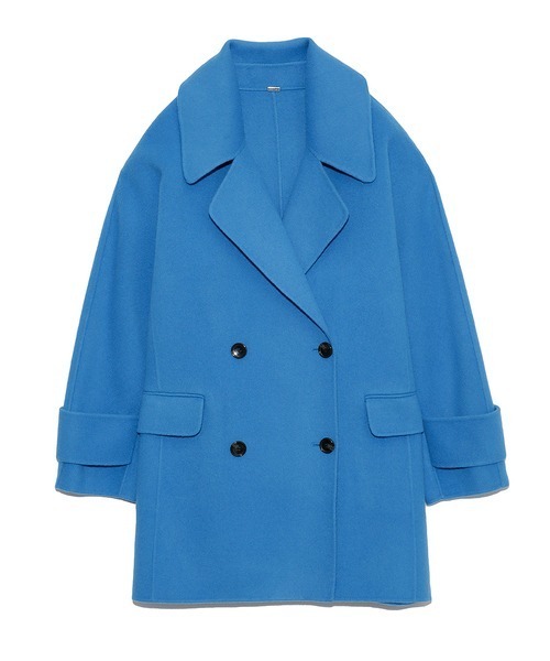 Mila Owen（ミラオーウェン）の「フラップポケットハーフ丈コクーン接