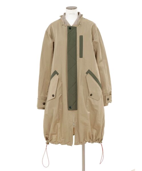 UN3D.（アンスリード）の「キルティングベストレイヤードコート